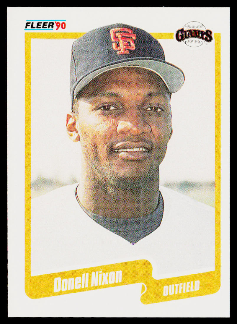Donell Nixon 1990 Fleer #66b San Francisco Giants