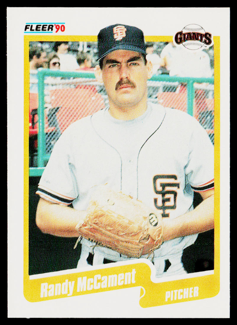 Randy McCament 1990 Fleer #64 RC San Francisco Giants