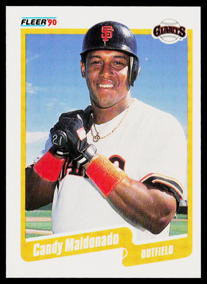 Candy Maldonado 1990 Fleer #62b San Francisco Giants