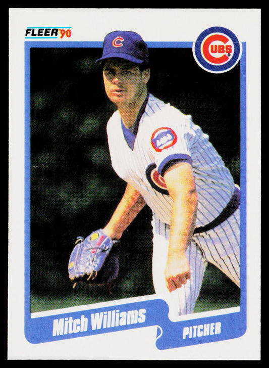 Mitch Williams 1990 Fleer #48 Chicago Cubs