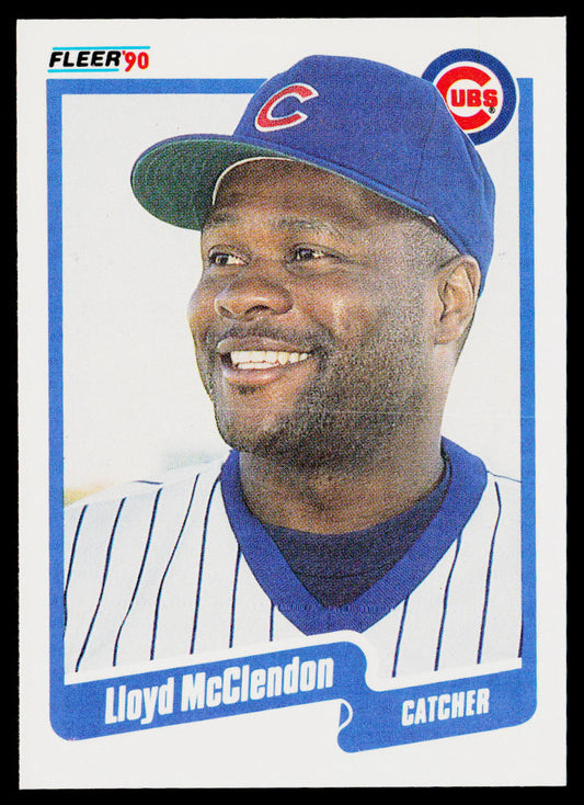 Lloyd McClendon 1990 Fleer #38 Chicago Cubs