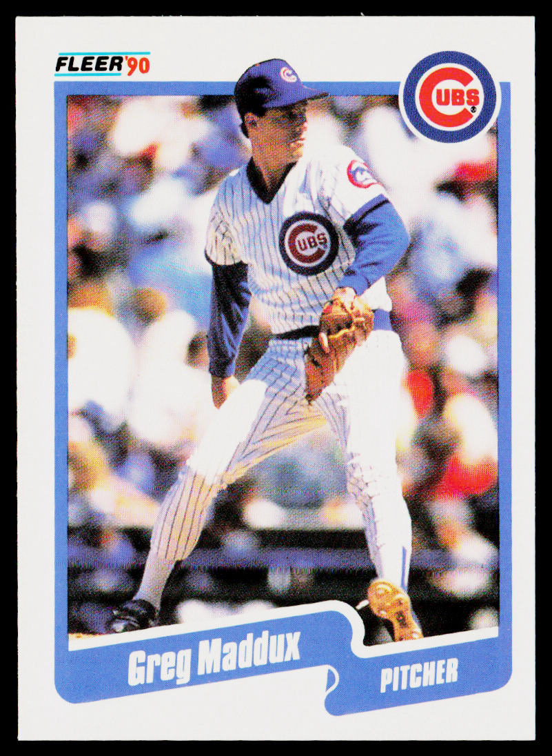 Greg Maddux 1990 Fleer #37 Chicago Cubs