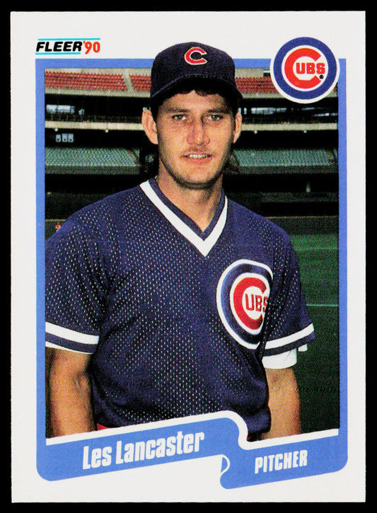 Les Lancaster 1990 Fleer #35 Chicago Cubs