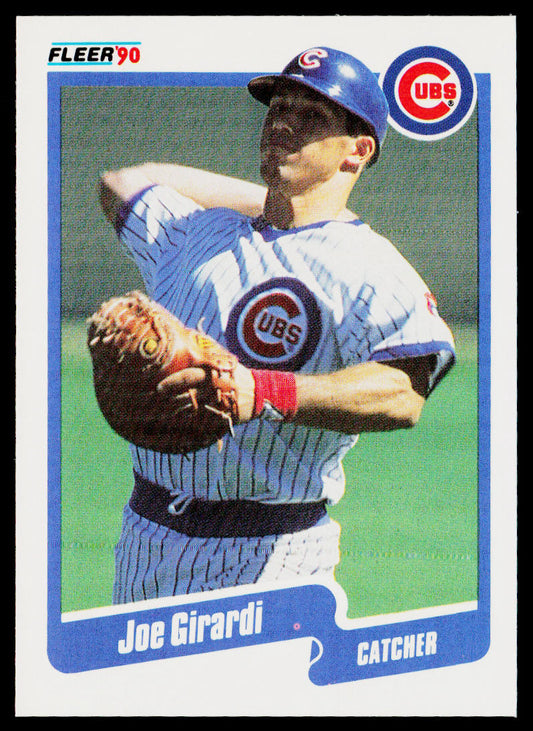 Joe Girardi 1990 Fleer #31b Chicago Cubs