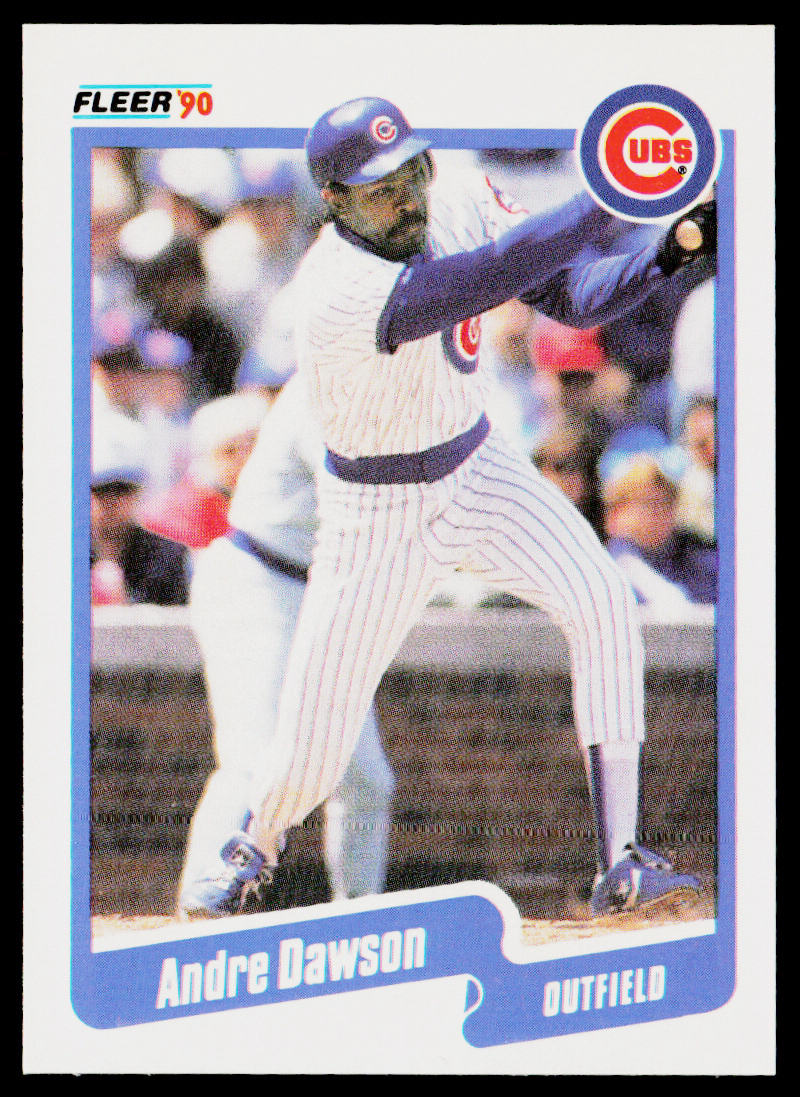 Andre Dawson 1990 Fleer #29b Chicago Cubs