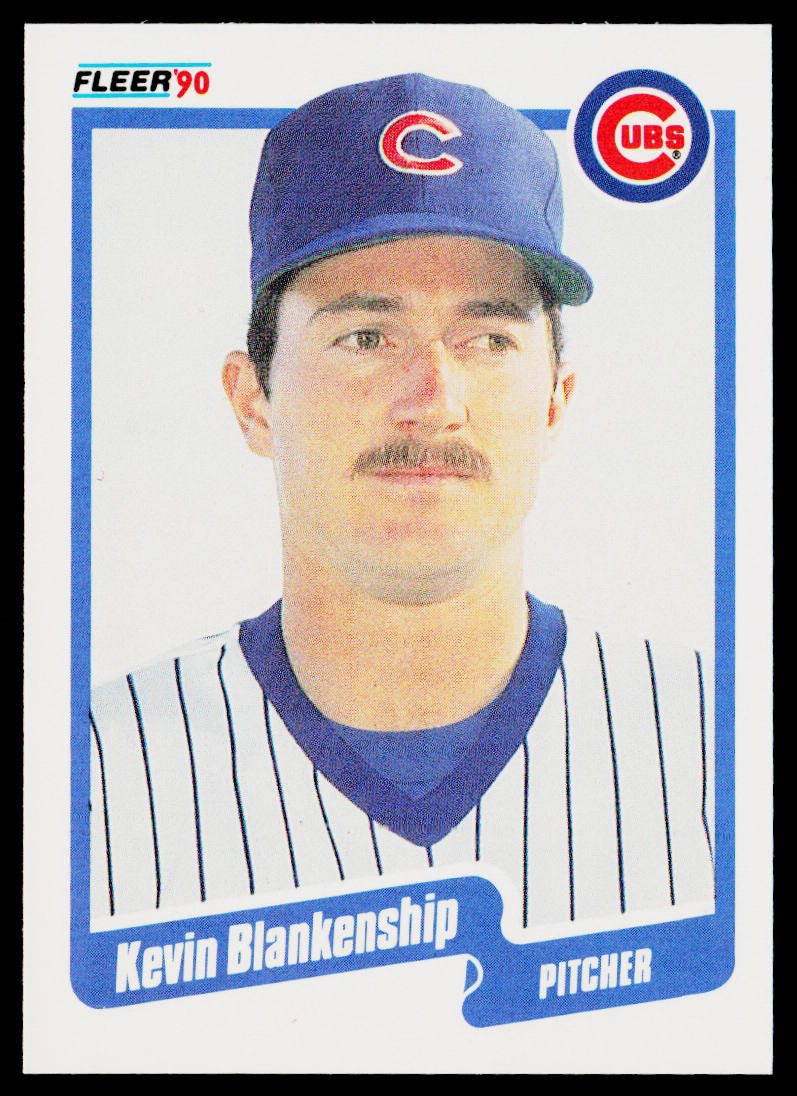 Kevin Blankenship 1990 Fleer #28 Chicago Cubs