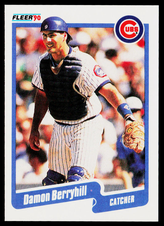 Damon Berryhill 1990 Fleer #26 Chicago Cubs