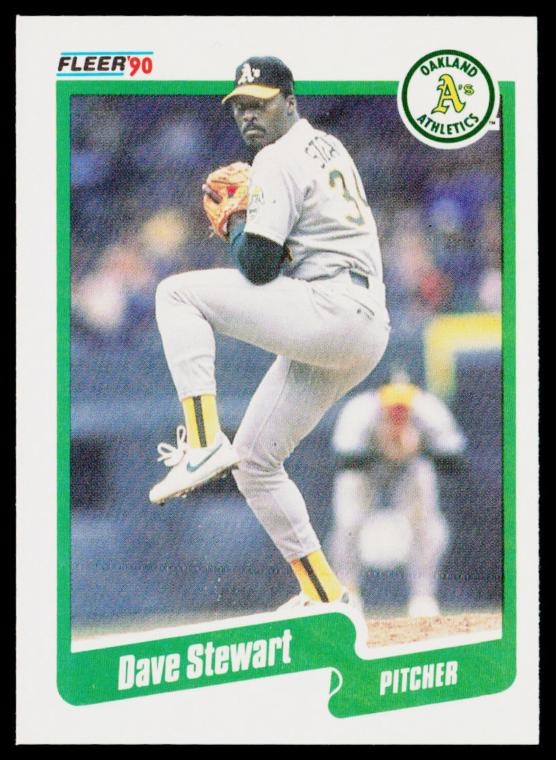 Dave Stewart 1990 Fleer #21 Oakland Athletics