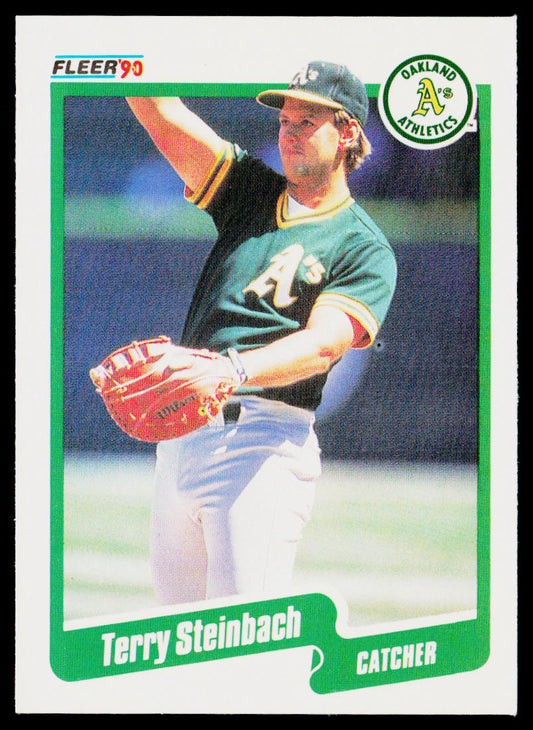 Terry Steinbach 1990 Fleer #20 Oakland Athletics