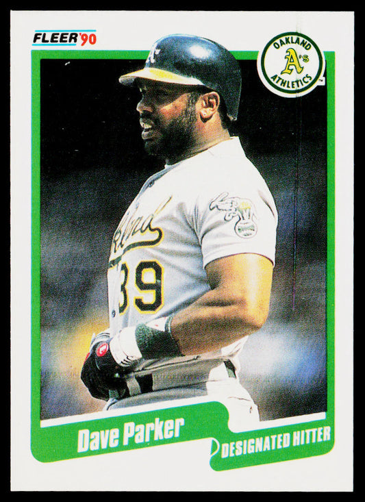 Dave Parker 1990 Fleer #18 Oakland Athletics