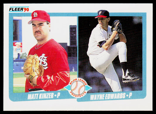 Matt Kinzer / Wayne Edwards MLP, RC 1990 Fleer #652 RC