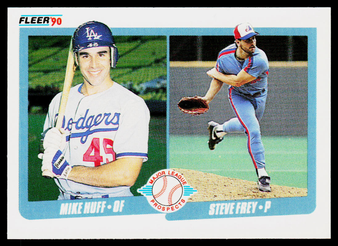 Mike Huff / Steve Frey MLP, RC 1990 Fleer #649 RC