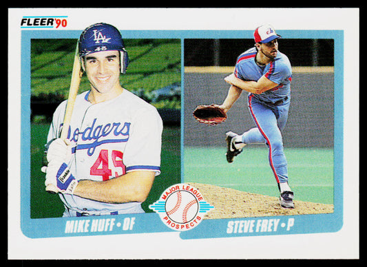 Mike Huff / Steve Frey MLP, RC 1990 Fleer #649 RC