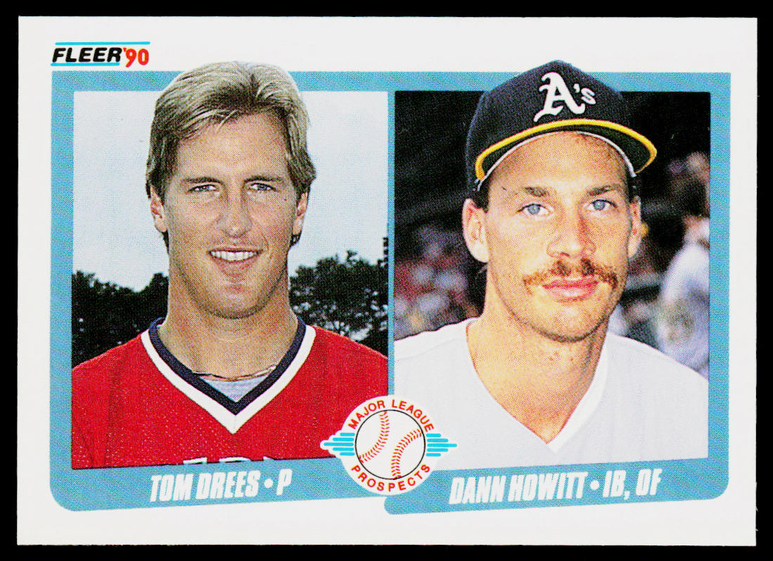 Tom Drees / Dann Howitt MLP, RC 1990 Fleer #644 RC