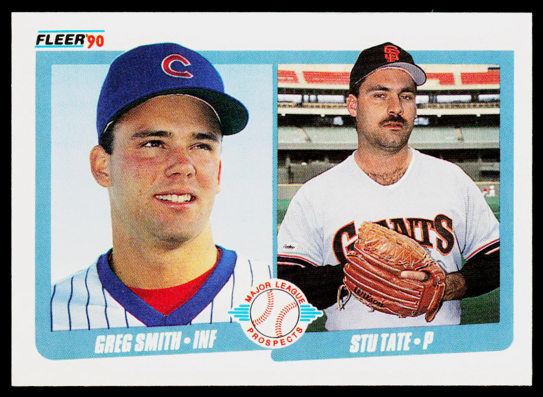 Greg Smith / Stu Tate MLP, RC 1990 Fleer #643 RC