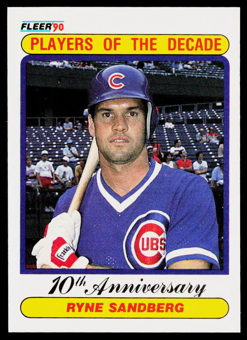 Ryne Sandberg 1990 Fleer #625 Chicago Cubs