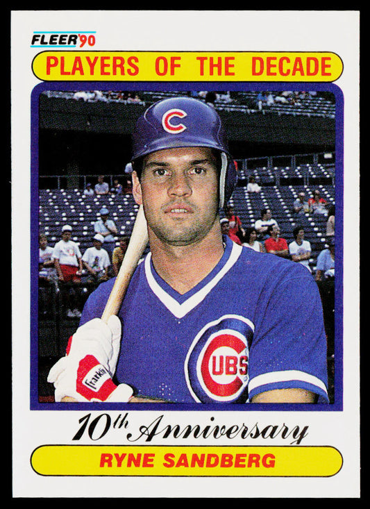 Ryne Sandberg 1990 Fleer #625 Chicago Cubs