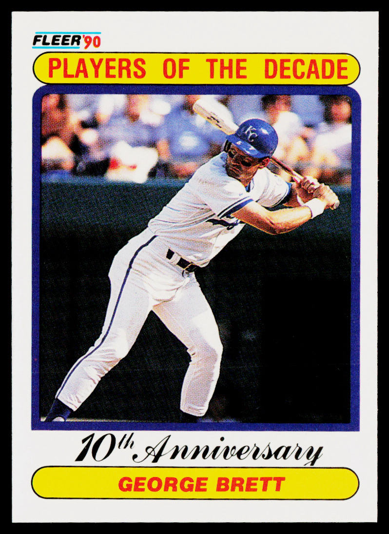 George Brett 1990 Fleer #621b Kansas City Royals