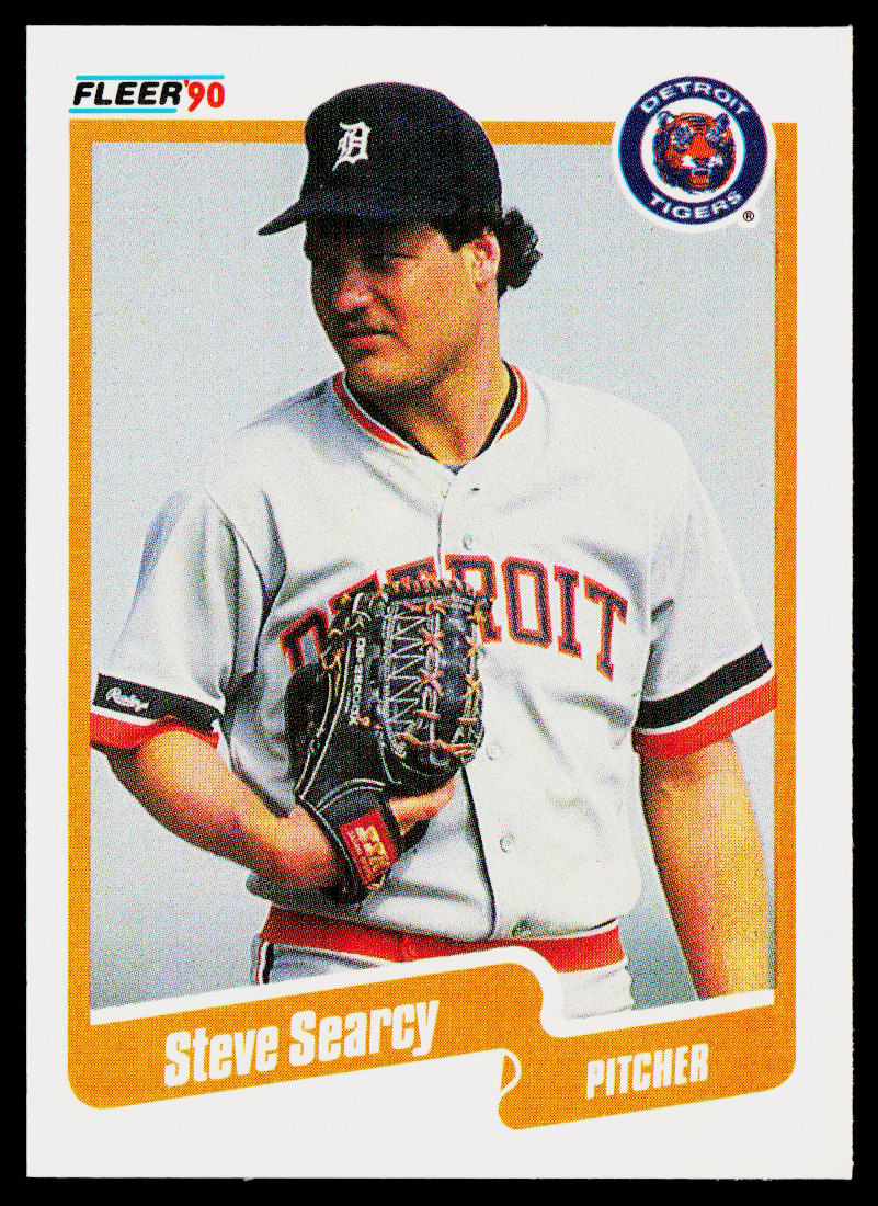 Steve Searcy 1990 Fleer #615b Detroit Tigers