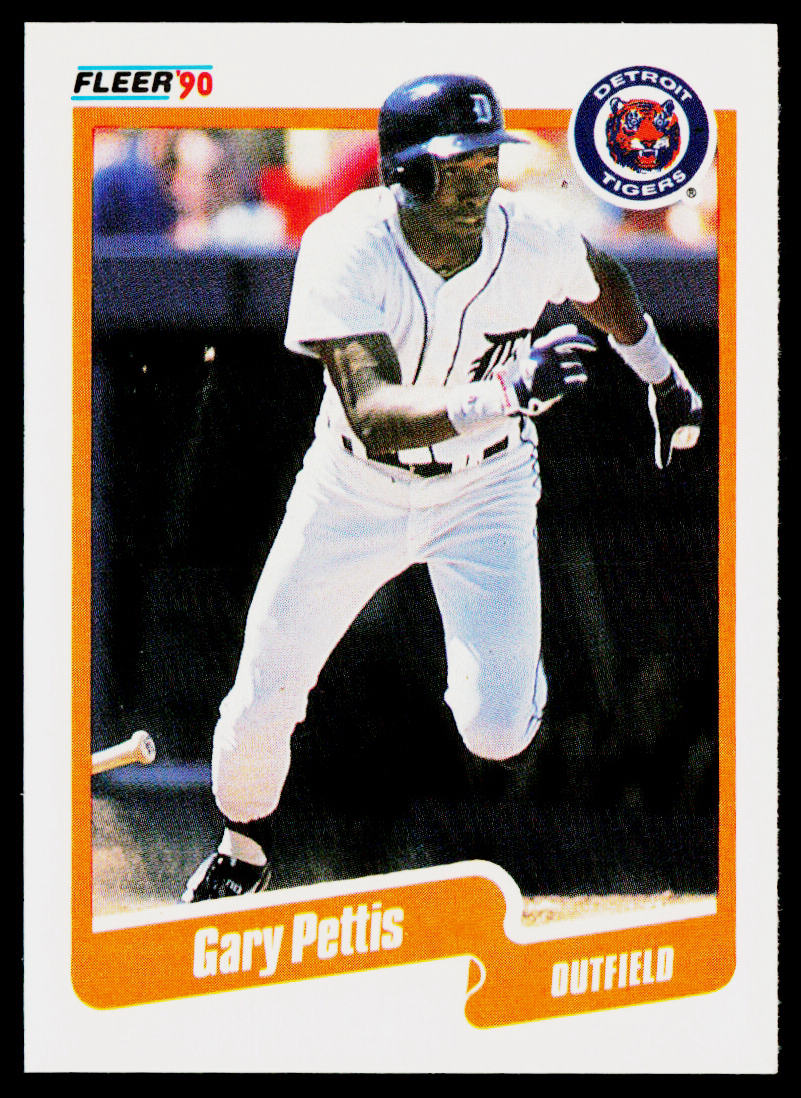 Gary Pettis 1990 Fleer #612 Detroit Tigers