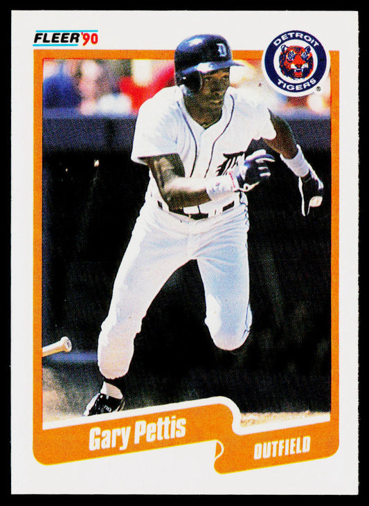 Gary Pettis 1990 Fleer #612 Detroit Tigers