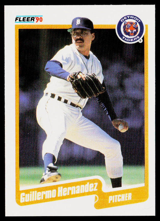 Guillermo Hernandez 1990 Fleer #605 Detroit Tigers