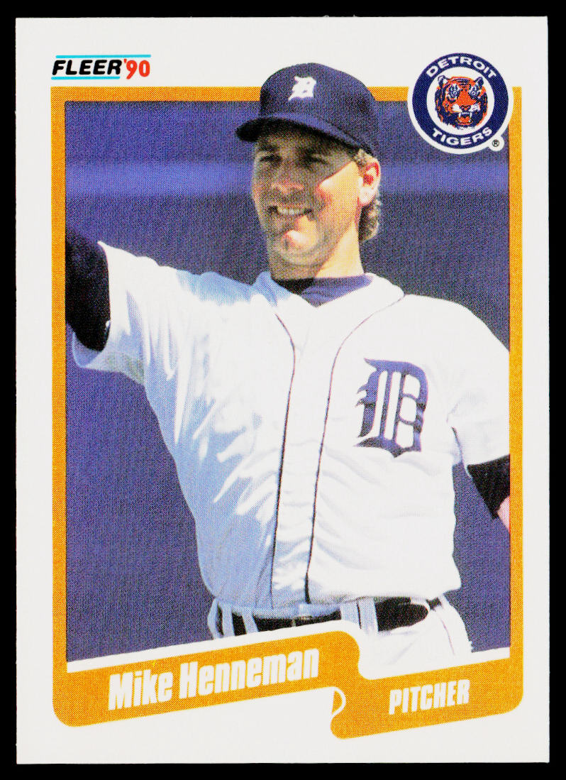 Mike Henneman 1990 Fleer #604b Detroit Tigers