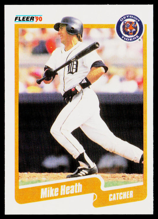 Mike Heath 1990 Fleer #603 Detroit Tigers