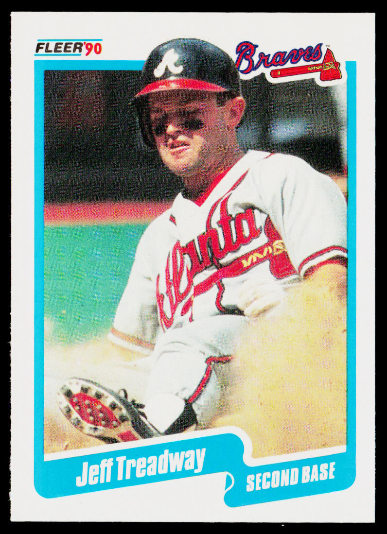 Jeff Treadway 1990 Fleer #598 Atlanta Braves
