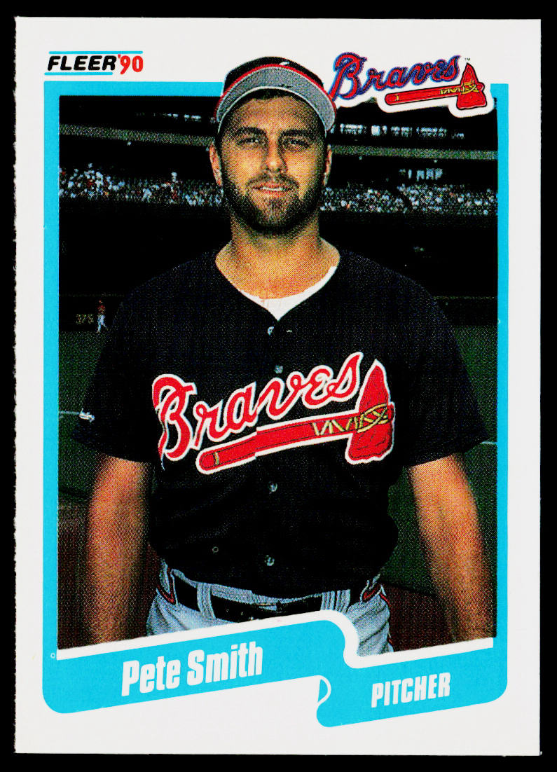 Pete Smith 1990 Fleer #594 Atlanta Braves
