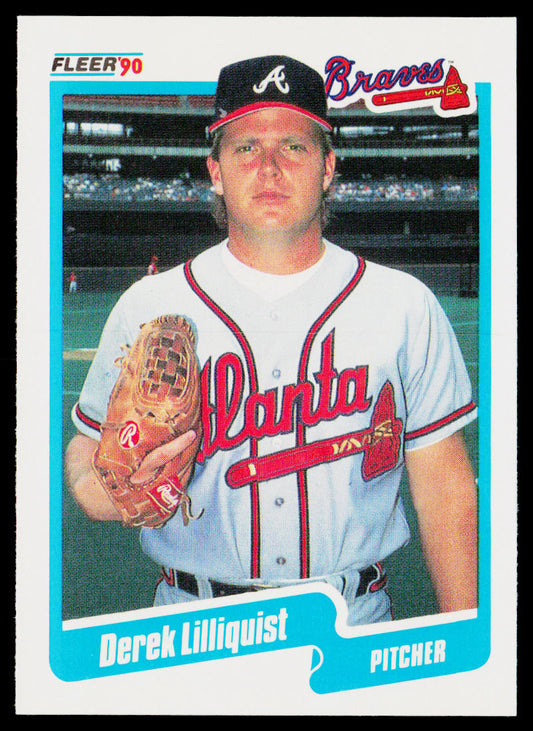 Derek Lilliquist 1990 Fleer #588b Atlanta Braves
