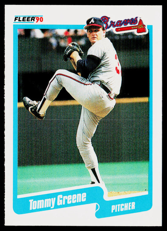 Tommy Greene 1990 Fleer #584 RC Atlanta Braves