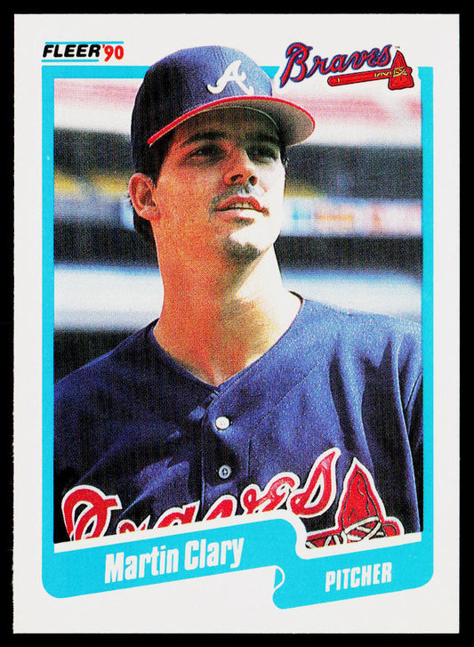 Martin Clary 1990 Fleer #578 Atlanta Braves