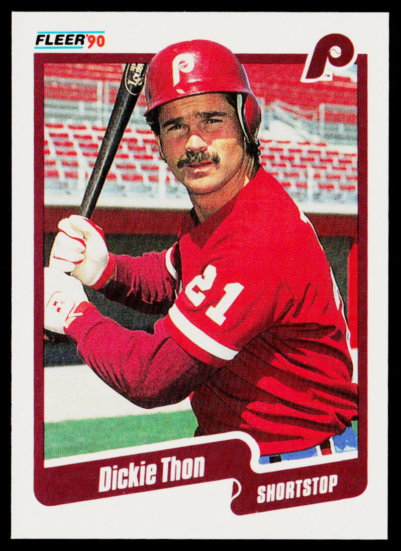 Dickie Thon 1990 Fleer #573 Philadelphia Phillies