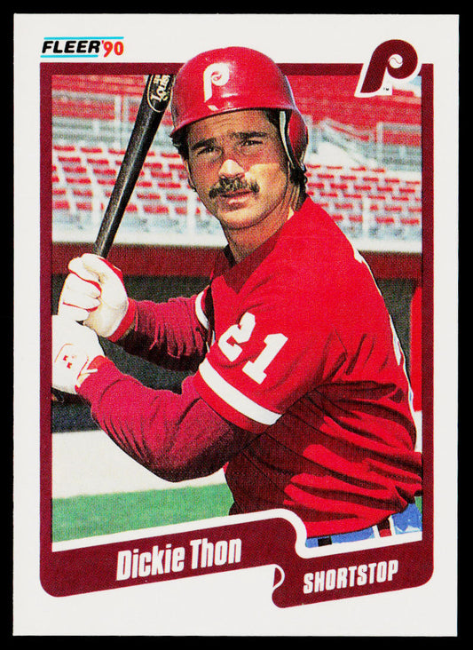 Dickie Thon 1990 Fleer #573 Philadelphia Phillies