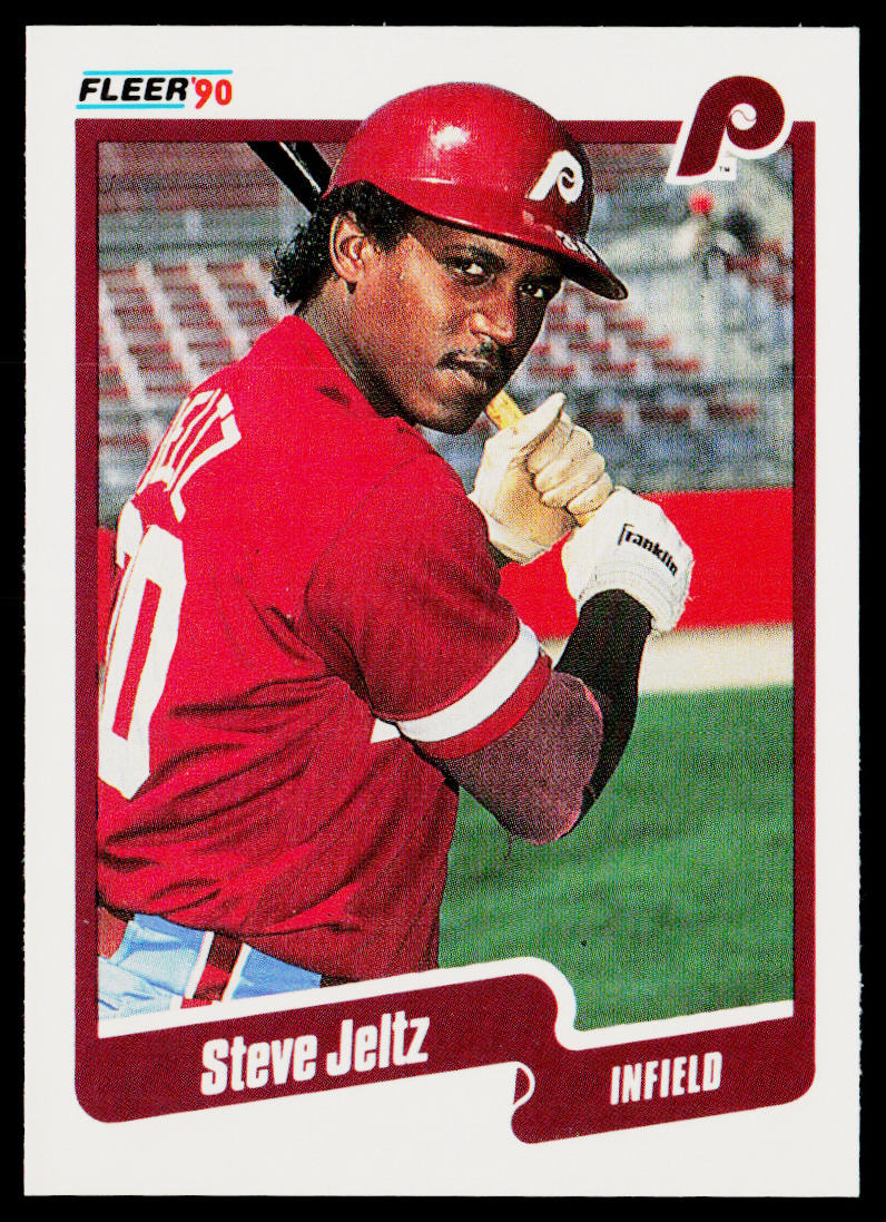 Steve Jeltz 1990 Fleer #562 Philadelphia Phillies