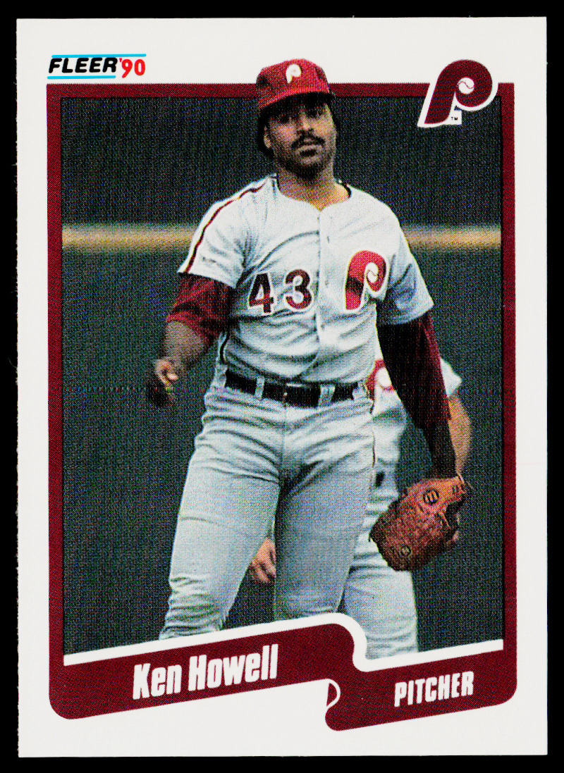 Ken Howell 1990 Fleer #561b Philadelphia Phillies