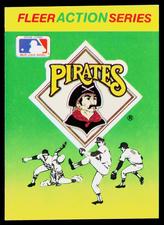 Pittsburgh Pirates 1990 Fleer Action Series Team Stickers #NNO