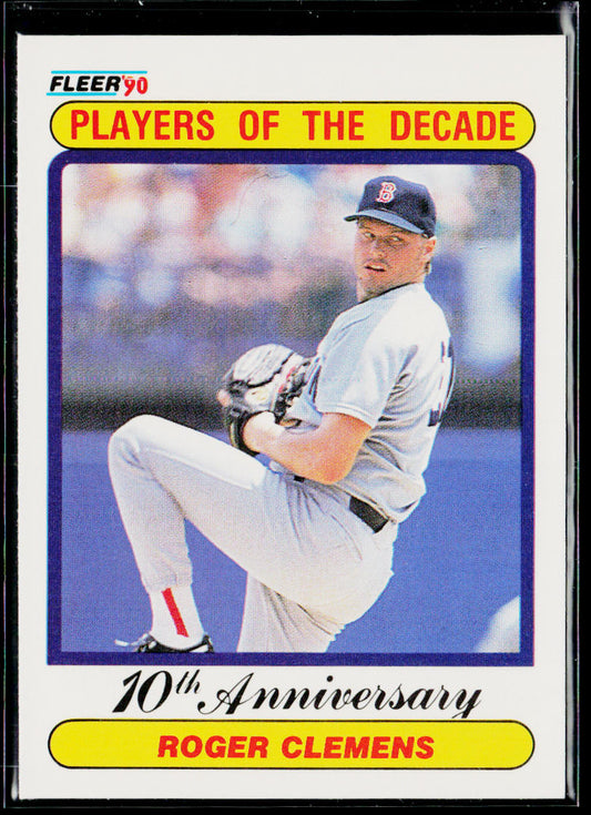 Roger Clemens 1990 Fleer #627b Boston Red Sox