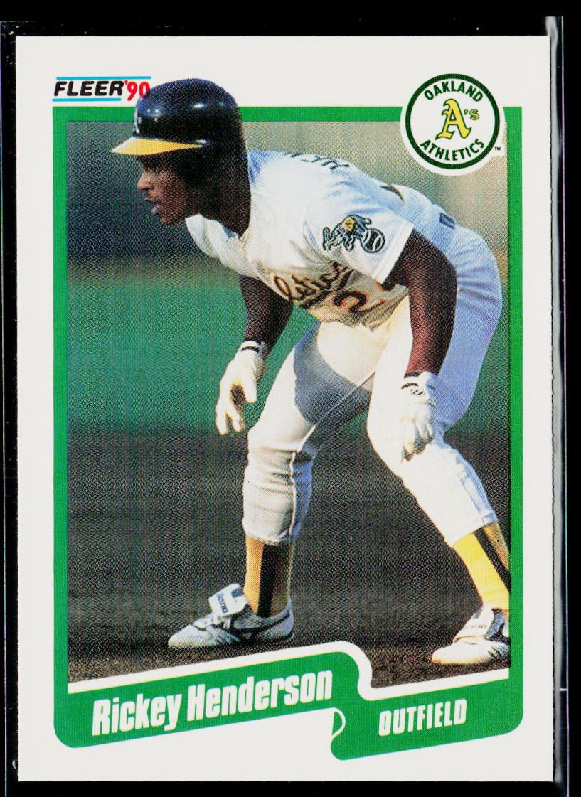 Rickey Henderson 1990 Fleer #10 Oakland Athletics