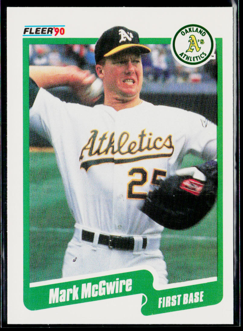 Mark McGwire 1990 Fleer #15 Oakland Athletics