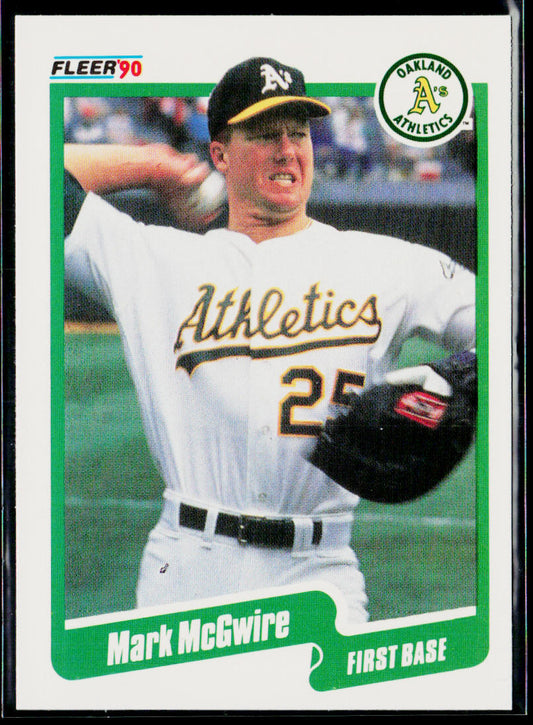 Mark McGwire 1990 Fleer #15 Oakland Athletics
