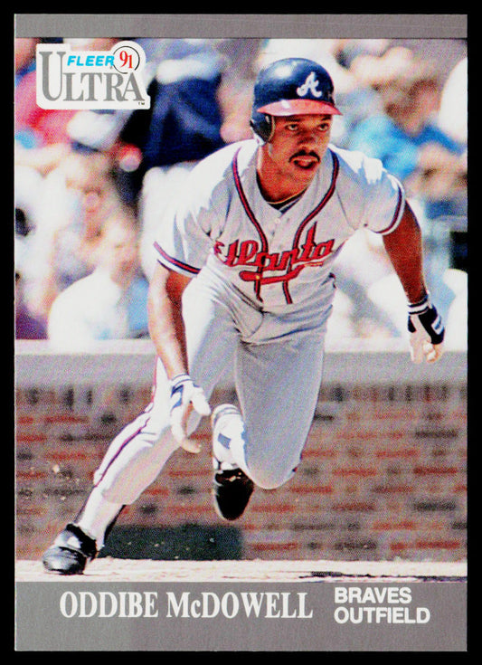 Oddibe McDowell 1991 Ultra #8 Atlanta Braves