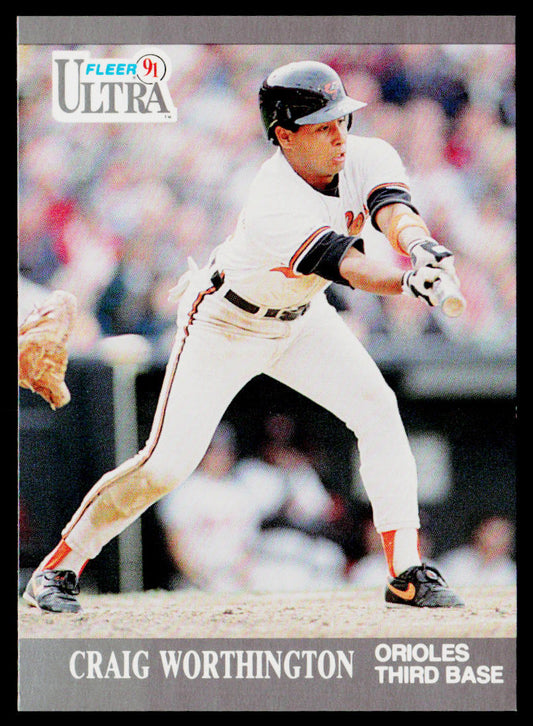 Craig Worthington 1991 Ultra #26 Baltimore Orioles