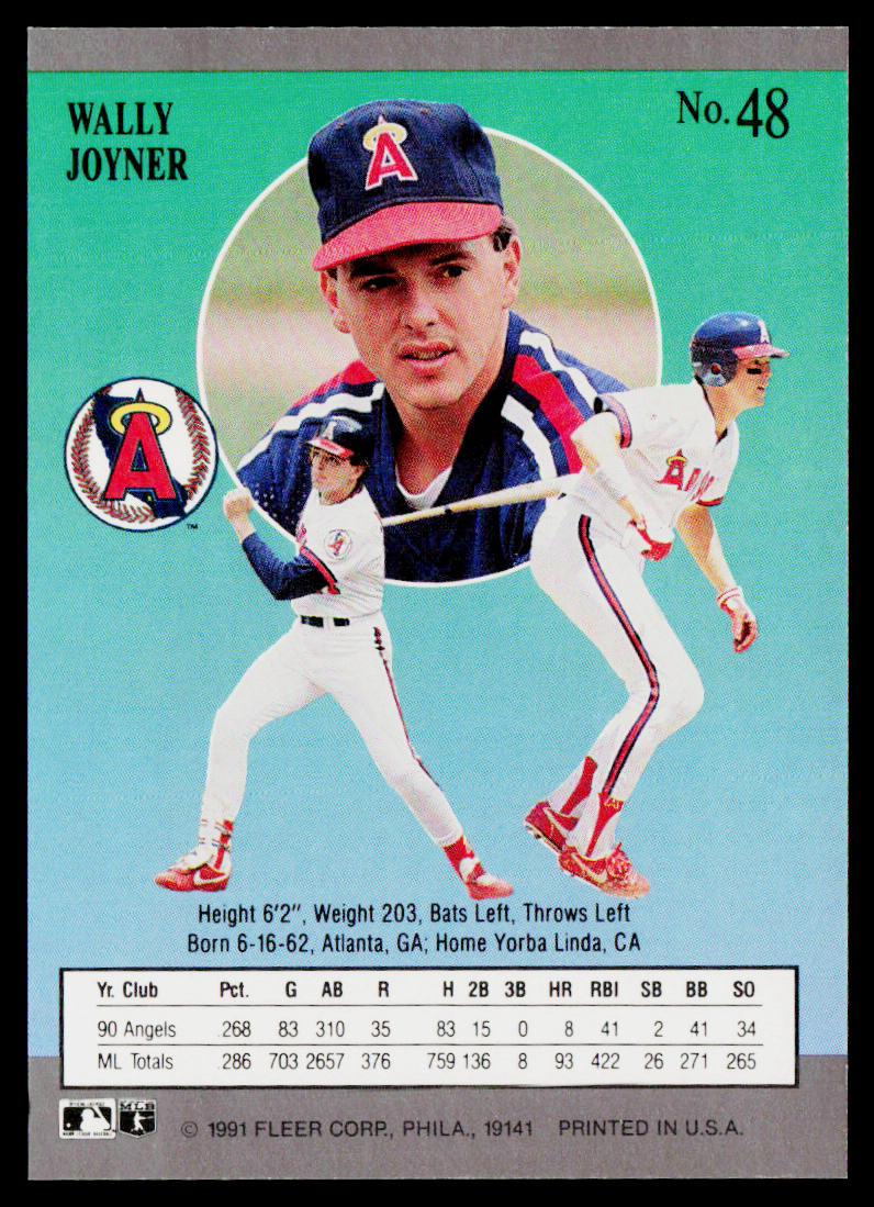 Wally Joyner 1991 Ultra #48 California Angels