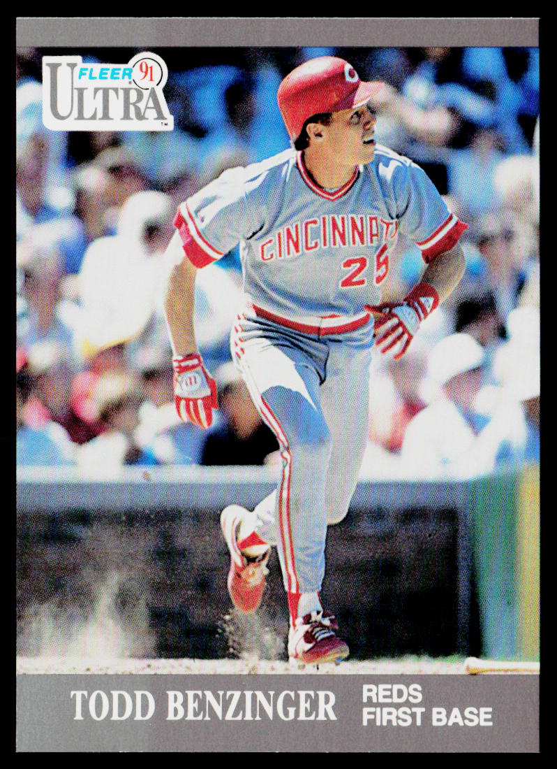 Todd Benzinger 1991 Ultra #87 Cincinnati Reds