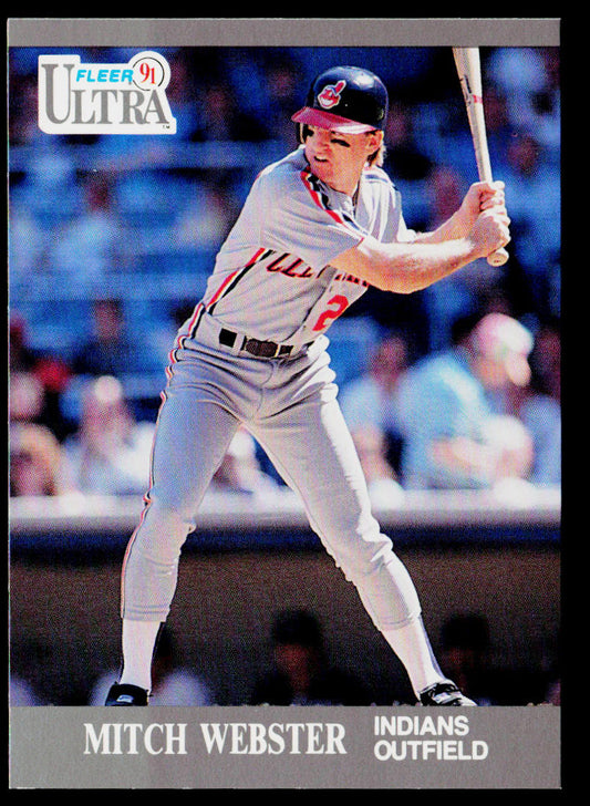 Mitch Webster 1991 Ultra #116b UER: card number should be 119 Cleveland Indians
