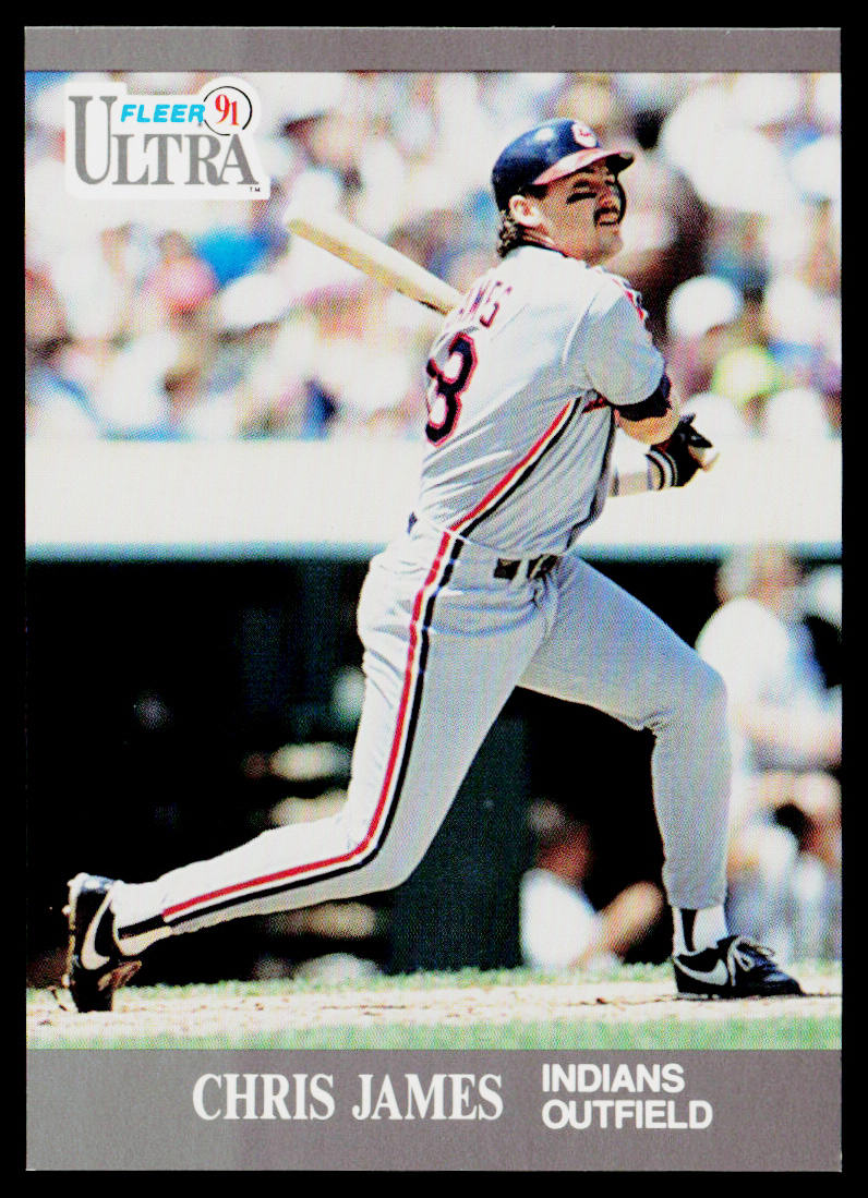 Chris James 1991 Ultra #111b UER: card number should be 114 Cleveland Indians