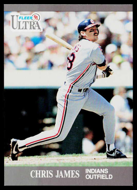 Chris James 1991 Ultra #111b UER: card number should be 114 Cleveland Indians