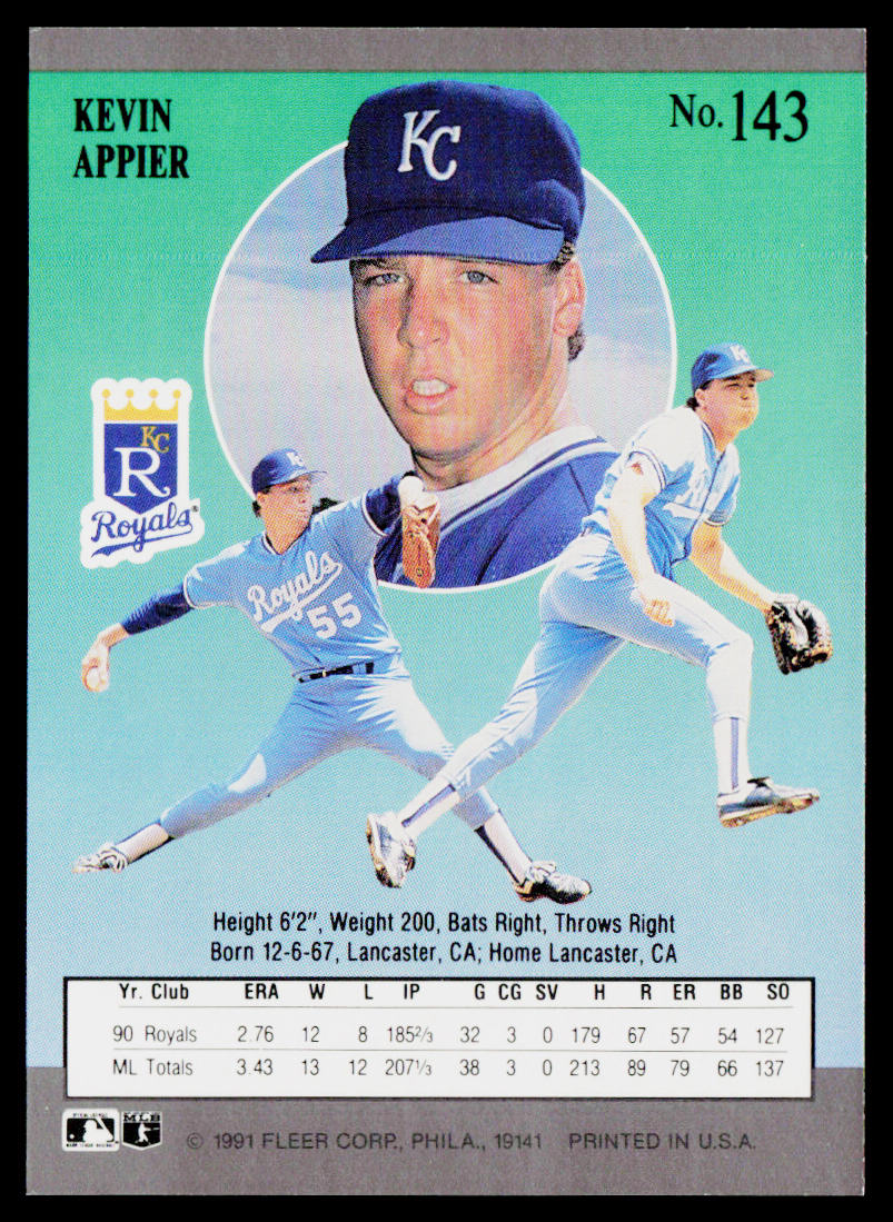 Kevin Appier 1991 Ultra #143 Kansas City Royals